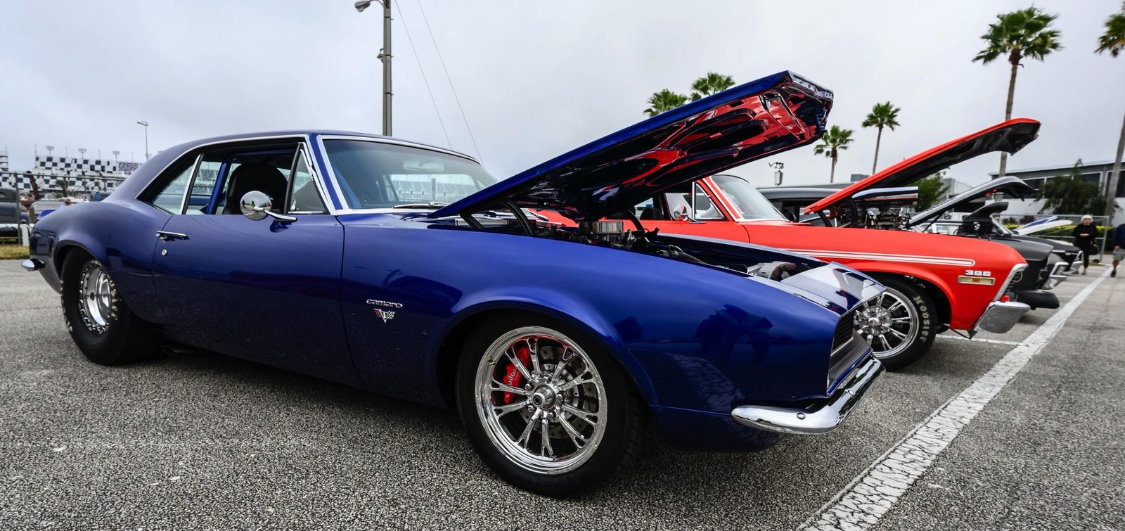 Blue classic Camaro