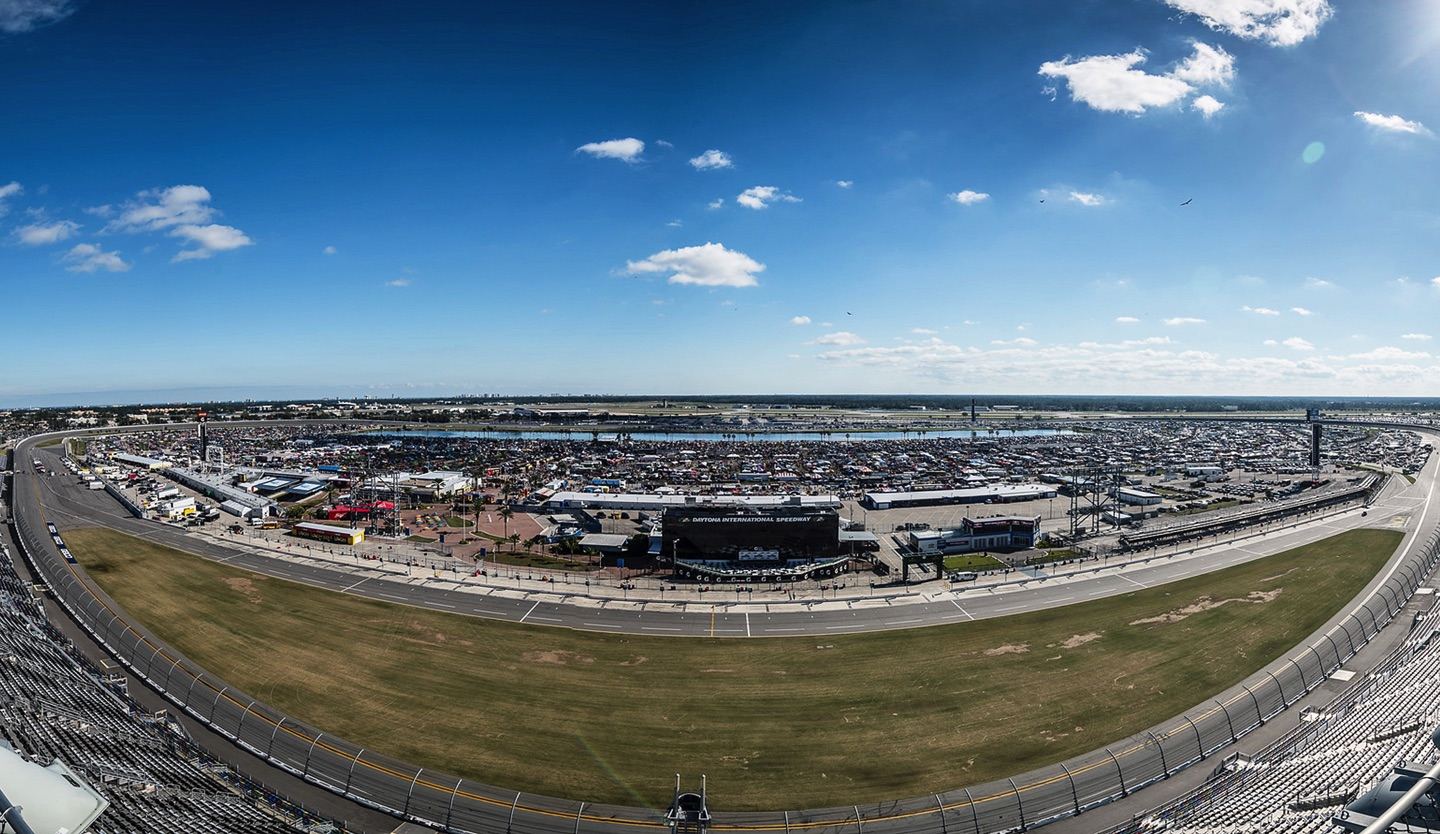 Long view of the speedway